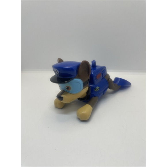 Nickelodeon Paw Patrol Chase Paddlin' Pups Swimmer Toy 6.5'Long Wind Up - Picture 2 of 10